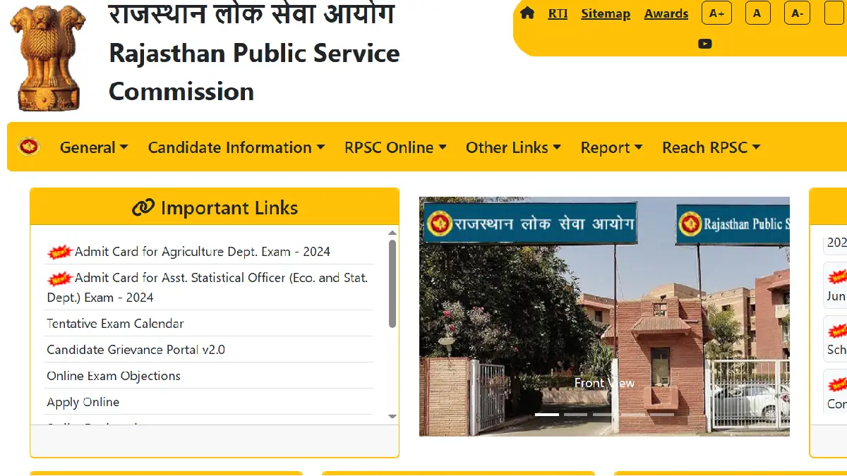 RAS mains result 2024